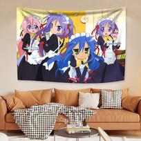 Lucky Star Konata Izumi Mielas Anime Gobelenas Japoniško Stiliaus Namų Dekoras Sienos Kabinamas Fonas Miegamajam Tobula Dovana Draugams 74x94cm(29x37in)