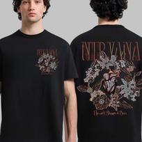 Nirvana 2026 Men's 100%Cotton Y2k Rock Band Graphic Hiphop Hawaiian Luxury Shirt Suitable for Both Men and Women Summer Tshirt S juoda