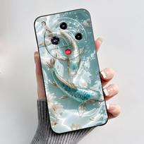 For ZTE Nubia Focus 2 5G Case Z2462N Luxury Cute Heart Rabbit Soft TPU Silicon Matte Black Phone Casing Shockproof Back Cover ZTE Nubia Focus 2 5G