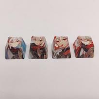 4Keys/Set R4 Keycap Popular Sublimate Key Cap Pbt Anime Animation Cute Custom Mechanical Keyboard Cap Decorative  Accessories