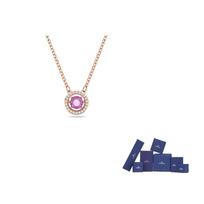 Swarovski Una Necklaces Womens F (One Size Fits All)-Brand Original Box violetinė