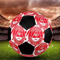 1PC Aberdeen Football Club size 5 soccer ball PrahaIndoor Soccer Ball Colorful All Ages Machine Stitched PVC Competition Ready Durable High-Bounce