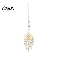 Metal Frame Wind Chime Colorful Crystals Suncatcher, Hanging Sun Catcher for Windows, Chimes with Chain, And Moon Prism Rainbow Maker Window įvairiaspalvis