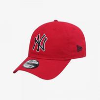 New Era New York Yankees Basic Outline Unstructured Ballcap Scarlet 15216771 DARK RED/OSFM