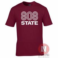 808 State TShirt Dj Club Music Dance Rave Retro Edm Festival Madchester 2XL