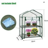 PVC plastikinis auginimo maišas 2/3/4/5 pakopų šiltnamio naujas sodo šildytuvas dangalas 69x49x92cm-2 Tier white