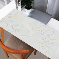 Topographic Contour Gaming Mouse Pad Extended Pads Big Mousepad Keyboard Mouse Mat Desk Pad 30cmx60cm(11.8x23.6inch)