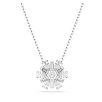 Swarovski Snowflake shape synthetic cubic zirconia necklace women's silver 5691484 sidabras