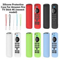 Soft Silicone Case Housing For Fire TV Stick HD/4K (Newest Model) Remotes NonSlip Texture Shell Protective Covers raudona