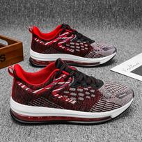 Thick Sole Sports Shoes Women Outfit Lace-up White Low Print Fashion Shoes Luxury Round Toe Sneakers Shallow Designer 39 raudona