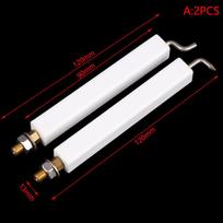2Pcs Commercial Stove Gas Oven Special Square Needle High Temperature Resistant Ceramic Ignition Needle Ignition Rod Fire Detection