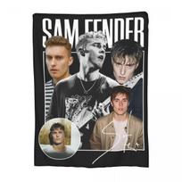 Sam Fenders Antklodės Vilnos Žiemos Daugiafunkcinės Šiltos Pledai Namams Miegamajam Lovatiesė 75x90cm gray
