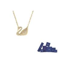 Swarovski dirbtinio kristalo akmuo, paauksuoti karoliai moterims, auksiniai F-Original brand box (color random) auksinė