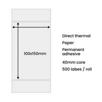 Terminės etiketės 100x150mm (500 vnt.)