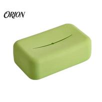 Food-grade Silicone Tissue Box Box, Soft Elastic Easy to Clean Napkin Nordic Style Organizer, One-Piece Molding Smooth Surface Paper Holder žalia