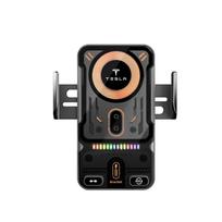 FPVXC1 Tesla 15W Wireless Charger Car Phone Holder Air Vent Mount Fast Charging Sticker For Modele Y Model 3 Highland X Cybertruck Coil