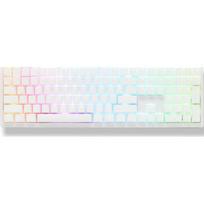 Ducky Zero 6108 Pure White Wireless Gaming Tastatur - MX2A Speed-Silver (US) | GATA-2795 | 4711394399507