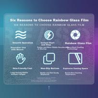 LESAILES Glass Film, Professional Gaming Mouse Pad for Small And Medium Sizes, Office Computer Keyboard Desk Pad, Black, 360*280*3mm