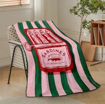 Canned Sardine Blanket, Available in Various Sizes, Soft, Warm, Multifunctional Home Leisure Blanket Air Blanket, Nap Blanket 75cmx90cm