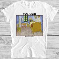 Van Gogh Bedroom in Arles Art Drawing Meme Gamer Movie Gift Tee T Shirt M1112 2XL