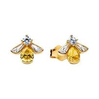 Pandora Bee Shape Design Earrings Women's Yellow 264559CO1 geltona