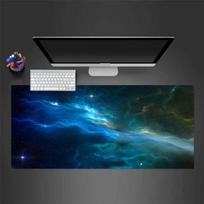 Blue Nebula Mousepad Desk Pad Large Gaming Mouse Pad Gamer Ofice Mat Mouse Pad Light Gaming Room Desk Mat Unisex 30cmx60cm(11.8x23.6inch)
