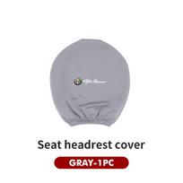 NUBDE1 Car Seat Headrest Neck Pillow Dustproof Protective Cover For Alfa Romeo 159 Giulietta Giulia 147 Mito 156 159 166 GT Stelvio