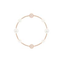Swarovski Remix Collection Burbuliuko Kristalo Apyrankė Moteriška Balta/Rožinio Aukso Padengta 5373260 auksas