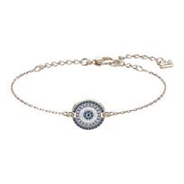 Swarovski Fashionable Devil's Eye Crystal Lucky Guardian Bracelet for Women #Girls# Rose Gold 5429128 auksas