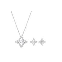 Swarovski Sparkling Dance Brilliant Star Ring Set Crystal Necklace Women's 5349667 sidabras