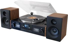 Gramofonas Soundmaster Soundmaster PL920 su besisukančia plokštele, juostos pavara, Black, mediena, pusiau automatinis | PL920 | 4005425012924