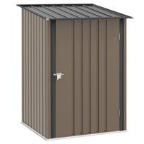 Plieninis sodo namelis, 100x103x160 cm, 0,92 m², rudas
