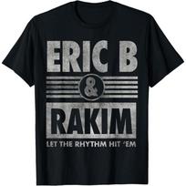 Eric B & Rakim – Let The Ryth Hit'Em T-Shirt S juoda