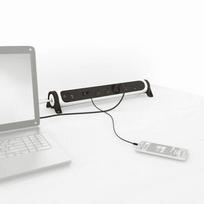 LEGRAND daugiasrovė FB 5x2P+T premium apsaugos nuo piktnaudžiavimo USB A+C 1.5m - Balta ir juoda