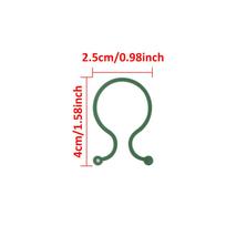 10/50/100Pcs Garden Vine Strapping Clips Plastic Plant Rattan Climbing Wall Fixture Buckle Tomato Grapevine Hook Support Tool 10pcs