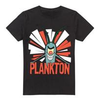 SpongeBob SquarePants Mens Plankton T-Shirt S juoda
