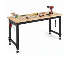 Costway 122 cm tvirtas darbastalis, reguliuojamo aukščio darbo stalas