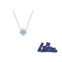 Swarovski Cubic Zirconia Necklaces Womens Blue F (One Size Fits All)-Original brand box mėlyna