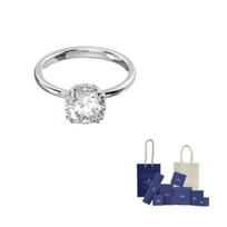 Swarovski Stilla cocktail ring 55-Branded gift bag balta