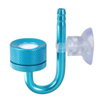 Efficient Aquariums CO2 Diffuser Features Replaceable Cartridges And Suction Mounts For Quick Weekly Maintenance mėlyna