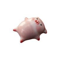 Pig Figurine Ceramics Teacup Spit Bubble Under Bottom Funny Teacups Animal Inside Water Cup Mug Gift for Adult Kids