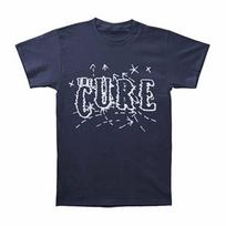 The Cure Shocking Logo Navy Cotton Mens T-Shirt (Size: Small or X-Large) 3XL