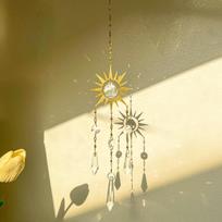 Hanging Decorations Crystal Wind Chimes Home Decor Light Catcher Gift Crystal Suncatcher  Garden C