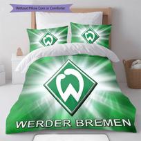 Werder Bremen logotipas Patalynės antklodžių komplektas Antklodės užvalkalas Pagalvės užvalkalas Namų dekoracija Gimtadienio dovana (1 * antklodės užvalkalas + 2 * pagalvės užvalkalai, be šerdies) 135x200cm blue