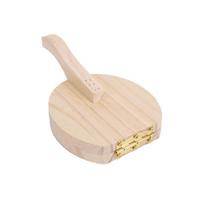 Medinis Tortilijų Presas Ergonomiška Rankena Medinis Tortilijų Gamintojas Naminiams Roti Chapati Burrito Picos Type 1 beige