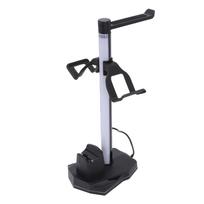 3 in 1 Gaming Controller Charging Stand RGB Headphone Stand with Dual USB Ports 1xUSB C 4 Lighting Modes