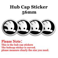 QHCE9 4Pcs 56/60/65/68MM Car Wheel Center Hub Cap For Skoda Octavia Rapid Fabia Superb Kodiaq Scala Karop Kamiq Yeti Auto Accessories