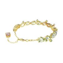 Swarovski Gema inlay design alloy gold-plated silver-plated imitation crystal bracelet men and women same style couple model multi-color 5705808 sidabras