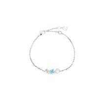 Swarovski Mesmera Crystal Embellished Brass Crystal Bracelet Women's Silver 5668359 sidabras