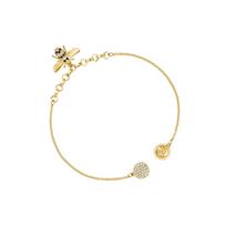 Swarovski Remix Series Cute Bee Crystal Stone Gold Plated Bracelet Women's Gold 18cm/L auksas